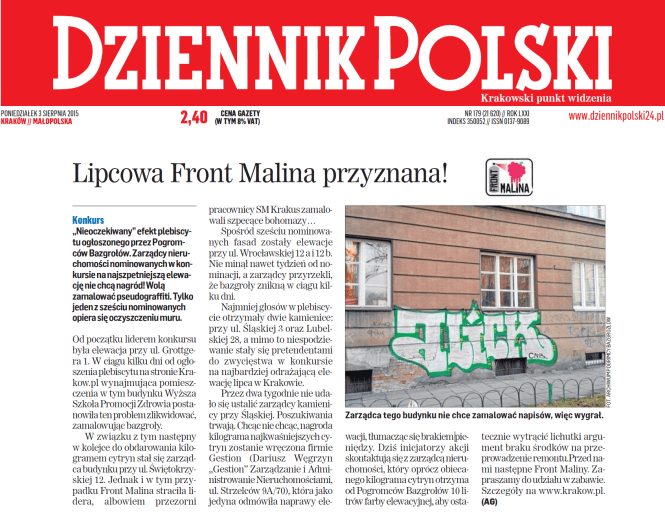 DP Lipcowa Front Malina